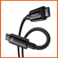 Baseus 240W Tungsten Gold Fast Charging Cable PD Transmission Metal High Quality typec Braided 3m Su