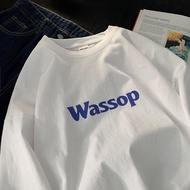 COD High Weight t-Shirt Men Short-Sleeved Street Wear Summer Loose All-Match 2023 New Style Klein Bl