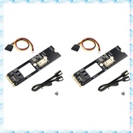 [R Q M U] 2X M.2 SATA Adapter M.2 NGFF to SATA3.0 7 Pin Adapter M2 Key-B to SATA3.0 Adapter Card for