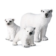 、‘、。； Cute White Animal Figurine Simulation Polar Bear Penguin Arctic Fox Model Action Figures Educational Cognitive Toys For Children