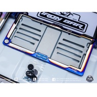 IRONBAR 4D Model License Plate Frame 1 Set Front-Back