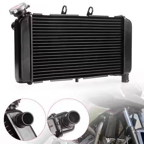 Aluminum Black Motorcycle Radiator Cooling Engine Cooler For Honda NC700 NC700S NC700SA NC700SD NC70