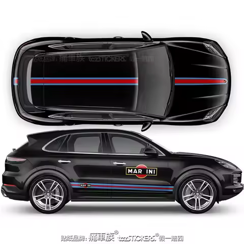 Car Vinyl sticker customized exterior design modified decoration sporty fashionable Decal For Porsch