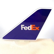 R RBF Out Of Print Fedex plastic tail 12x16cm Airplane A1216-T-FX
