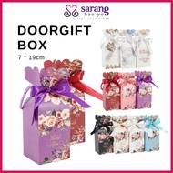 Kotak Door Gift Goodies  Box With  Ribbon  Kotak Tekur Coklat Gula Gula Cenderahati Kahwin Wedding Souvenir Bahulu Cake