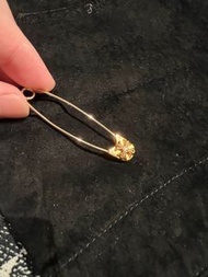 Chrome Hearts大號22K金鑽Pin