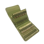 100 Rounds Rifle Pistol Bullet Cartridge Bandolier Ammo Ammunition Shell Carrier Holder Case Magazin