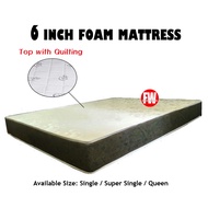 6 Inch Foam Mattress ( Single / Super Single / Queen Size Mattress )