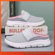[35-48]lightweight women Half shoes mesh Slip on Shoes Causal shoes for women