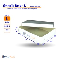 Snack Box Cake Box, Bread Box, Fried Food Box, Size L 400gsm