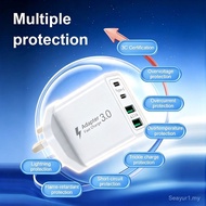 40W Super Fast Charging Head 2A2C Multi-Port Full Protocol Charger Suitable for Apple Huawei Chargin