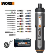 Worx 4V Mini Electrical Screwdriver Set WX240 WX242 Smart Cordless Electric Screw Driver USB Recharg