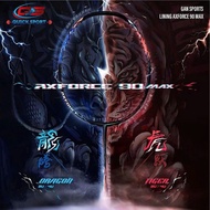 LN Axforce 90 Badminton Racket, Axforce 100 100% carbon Frame Max Stretch 13kg, Free Racket Case + G