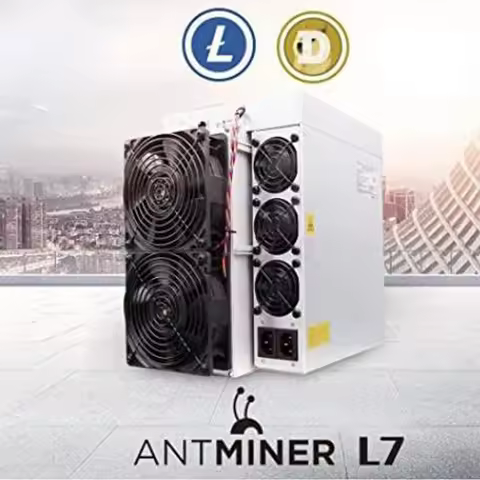 New Bitmain Antminer L7 9050Mh/s Scrypt Algorithm Asic Miner Doge LTC Mining 220V 3425W 0.36 J/MH L7