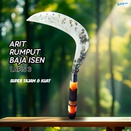 Sabit arit rumput baja isen double tembus sudah diasah