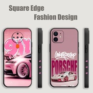 Casing For Infinix Note 30 Hot 30 Play Smart 8 Pro 9 GT 20 50 40 Pro White And Pink Porsche 911 GT3 