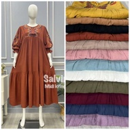Dress Vintage Original By Salvina Ys Midi Bordir