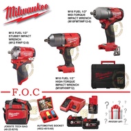 Milwaukee M18 FUEL High Torque Impact Wrench + M18 FUEL Mid Torque Impact Wrench + M12 FUEL Stubby Impact Wrench COMBO 2