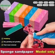 Uloverun 9Pcs For Assembling Model Build Tools Hobby DIY MS-E400~1200 Semi-rigid Sanding Sticks Plas