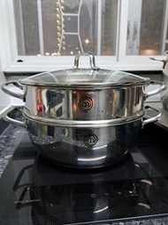Buffalo 牛頭牌 不銹鋼蒸籠萬用鍋連蓋 28cm直徑 stainless steel boiler with steamer and cover