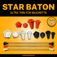 Star Baton For Majorette / Ultra Thin / 22-27 inches stick size / Baton Twirler / For Marching Bands