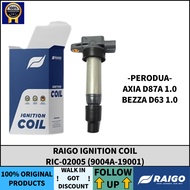 RAIGO IGNITION COIL RIC-02005 (9004A-19001) PERODUA AXIA D87A 1.0 BEZZA D63 1.0