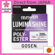 GOSEN Answer Lumina Shine 200m Size 0.4 Pink
