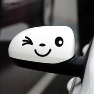 PP 2Pcs Reflective Cute Smile Sticker Rearview Mirror Sticker Car Styling Cartoon SG