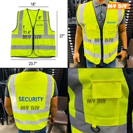 DIY Online4u - Security Vest High Visibility Reflective Safety Vest Work Vest Multi Pockets Reflecti