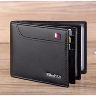 William Original Premium Leather Men's Bifold Wallet POLO - Cool Distro Men's Wallet - Luxury Men's 