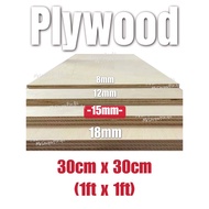 HOT DEAL!!! SOLID Lightweight Plywood (1ft x 1ft) 15mm Thickness Board Customizing to sizes
