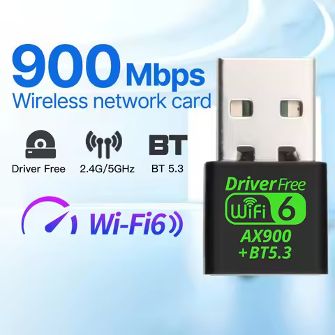 AX900 USB WiFi 6 Bluetooth 5.3 Adapter 2in1 Dongle Dual Band 2.4G&5GHz USB WiFi Network Wireless Wla