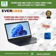 EVERCOSS NB1-I7005 i7-1195G7 DDR4 16GB SSD 2x512GB 14.1" WIN11PRO
