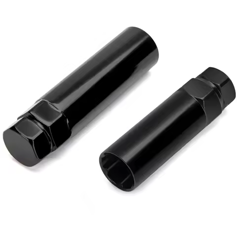 Small 6 Spline & 7 Spline Sockets Fuel Rim Lug Nut Key Wrench for Aftermarket Lugnuts 14x1.5, 14x2.0
