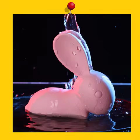 Pink Rabbit Animal Remote-controlled Jump Egg Multi-frequency Trendy Vibration Enters Female Body Fe