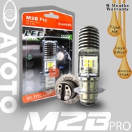 LAMPU LED Depan Motor AYOTO M2B dan M2B PRO H6 AC / DC Motor Matic Bebek Satria DLL