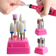 7PCS Ceramic Diamond Nail Drill Bits Set Milling Cutters Set Manicure Pedicure Rotary Gel Clean Bits Nail Drill Machine Bits Set