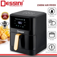 DESSINI ITALY 6L Electric Air Fryer Convection Oven Toaster Timer Oil Free Roaster Breakfast Machine