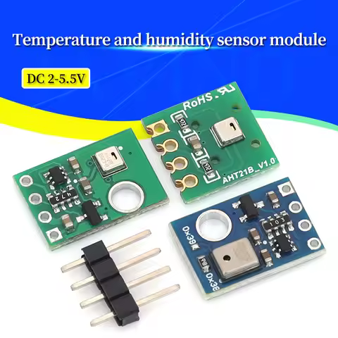 AHT10 AHT20 AHT21 High Precision Digital Temperature Humidity Sensor Measurement Module I2C Communic