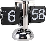 Generic Digital Desk Clock, Retro Design Silent Auto Flip Flip Down Clock, Internal Gear Operated Fl