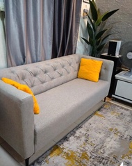 Sofa 3 seater Fabric Sofa Grey Colour Sofa 2 Seater Living Room Sofa