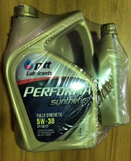 น้ำมันเครื่อง เบนซิน ปตท เพอร์ฟอร์ม่า ซินเธติค 5w-30 สังเคราะห์แท้ ขนาด 4+1 ลิตร PTT PERFORMA SYNTHE
