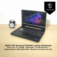 ASUS TUF Gaming FX506H i5-11400H 2.7GHz 8GB RAM 512GB SSD M.2 Nvidia GeForce RTX 3050 4GB Laptop Ref