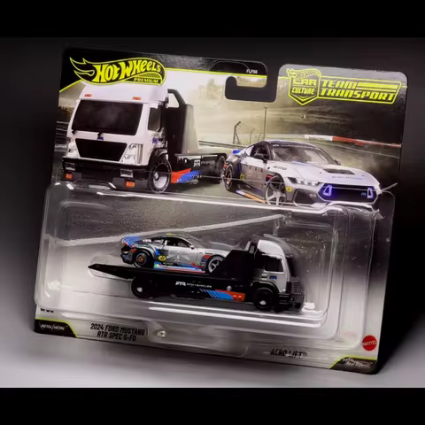 Hot Wheels Premium Diecast Metal Cars Set - Ford Mustang RTR Mercedes Benz 300SLR Chevrolet Collecti