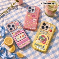 MARKET BASKET COLLECTION 2 IN 1 COLORS MACARON MOTIF FOR XIAOMI REDMI NOTE 12 13 14 15 poco X3 X6 X7