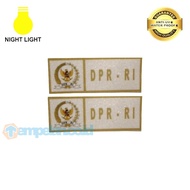 DPR RI PLATE SIGN STICKER