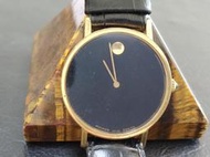 Zenith Movado Museum手動鍍金男古董錶，表徑30.5不含把頭,