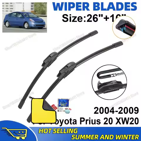 2PCS Wiper Blades Set Kit For Toyota Prius 20 XW20 2004-2009 Front Rear Wiper Blades Set Windshield 