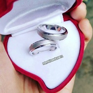 Cincin couple/cincin nikah/cincin tunangan perak 925 lapis emas putih