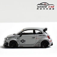 MINI GT 1064 1: 64 Abarth 595 Air Force Gray Alloy Car Model
